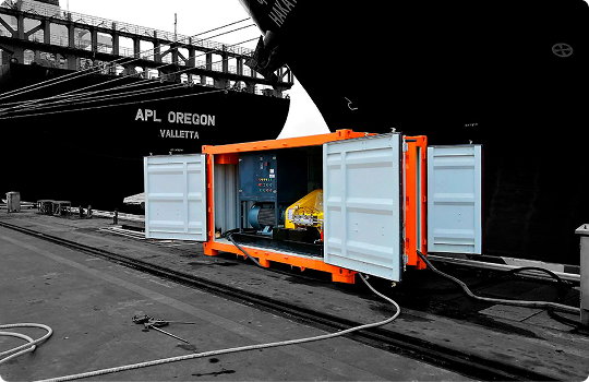 Промышленная очистка в судоходстве (робот для очистки днища корабля и панелей корпуса)